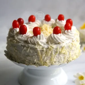 white forest cake circle